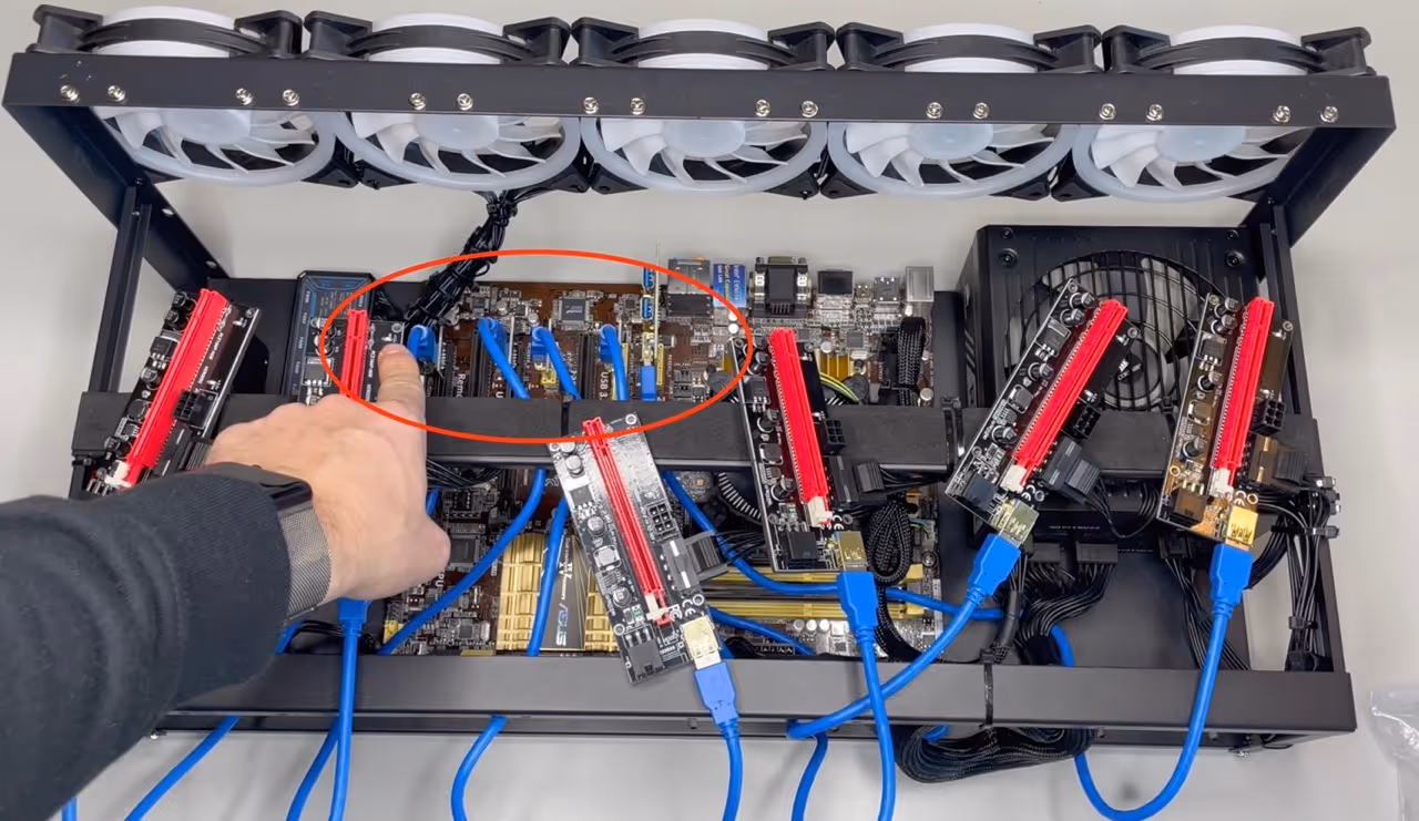 Mining-Rig ohne GPUs