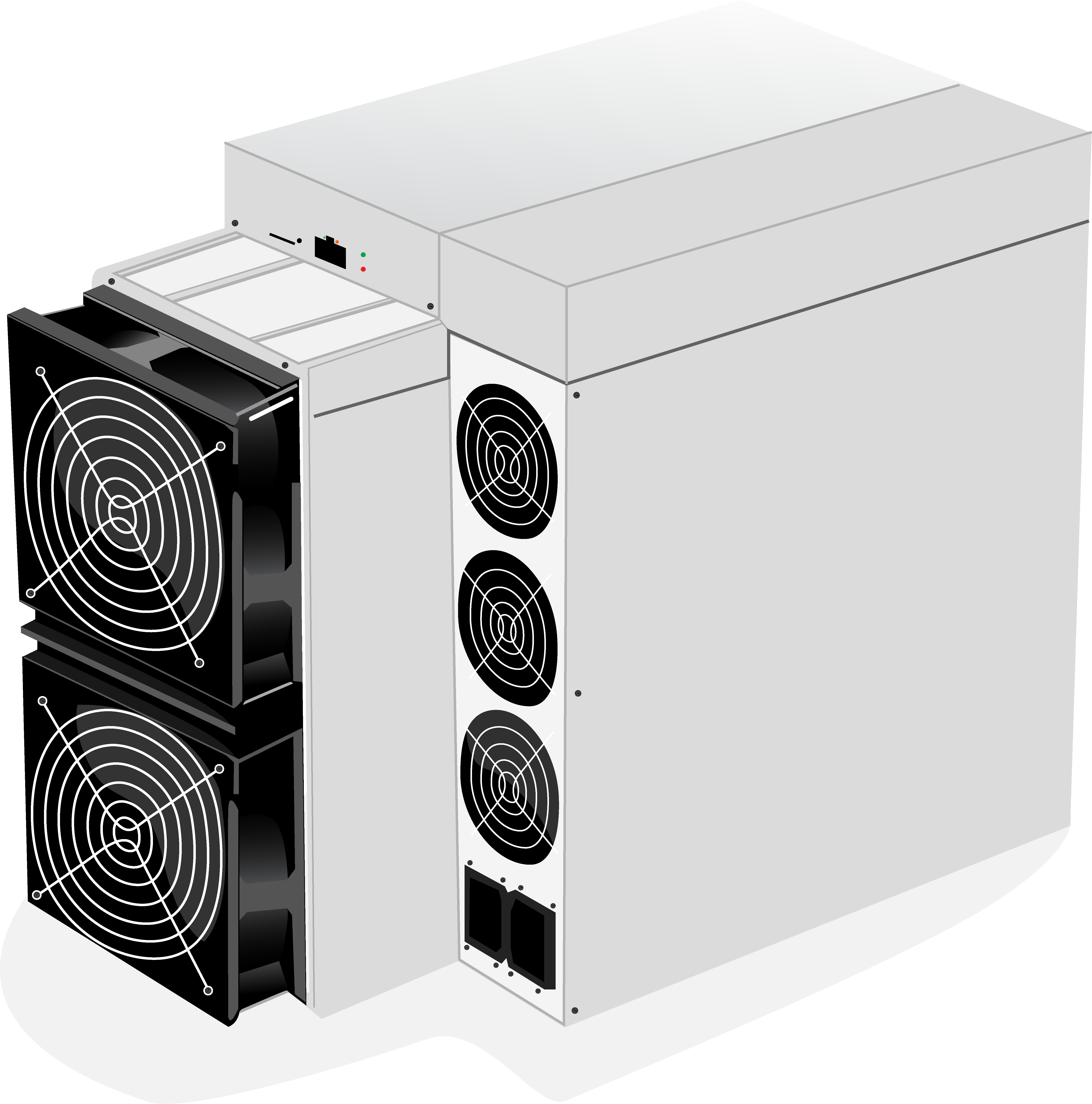 ASIC miner illustration of an Antminer S19 - Cryptohall24