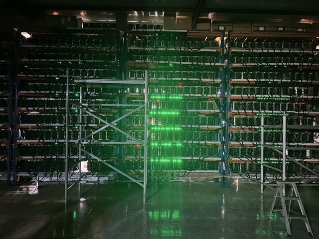 Mining hosting facility in the UAE: rows of ASIC miners - Cryptohall24