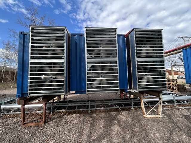 Mining hosting site in Finland: containers with outdoor cooling units - Cryptohall24