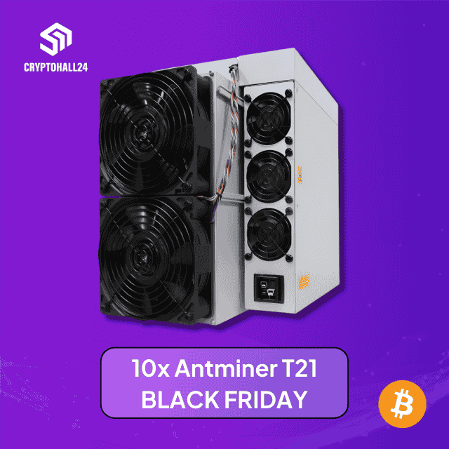 10x Bitmain Antminer T21 - 190 TH/s Bitcoin Miner BTC Mining
