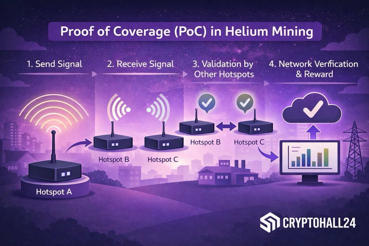 Proof of Coverage in Helium Mining Explanation Graphic