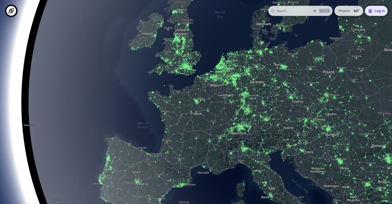 Helium Mining Map Europe