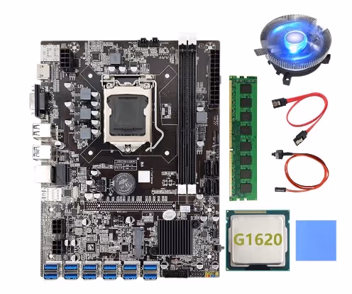 Special crypto mining mainboard for GPU rigs