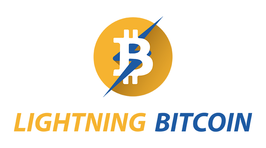 Bitcoin Lightning Network Logo: Bitcoin-Symbol mit Blitz - Cryptohall24