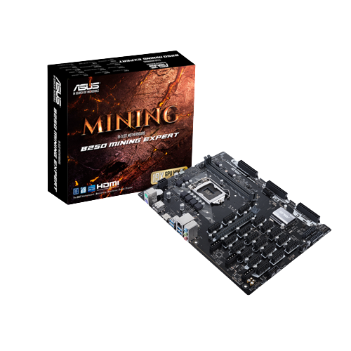 Asus B250 Mining Expert: packaging and mining motherboard - Cryptohall24