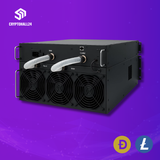Bitmain Antminer L11 HU6 hydro miner (33 GH/s) with inlet and outlet water cooling connectors - Cryptohall24