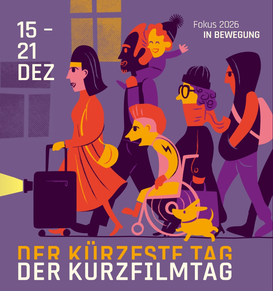Banner zum 15. Kurzfilmtag am 21. Dezember 2026 von AG Kurzfilm e.V., Bundesverband Deutscher Kurzfilm