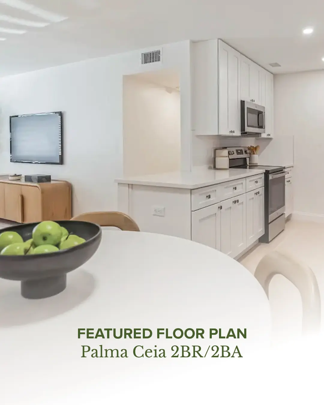 Ad for featured floor plan Palma Ceia 2BR/2BA