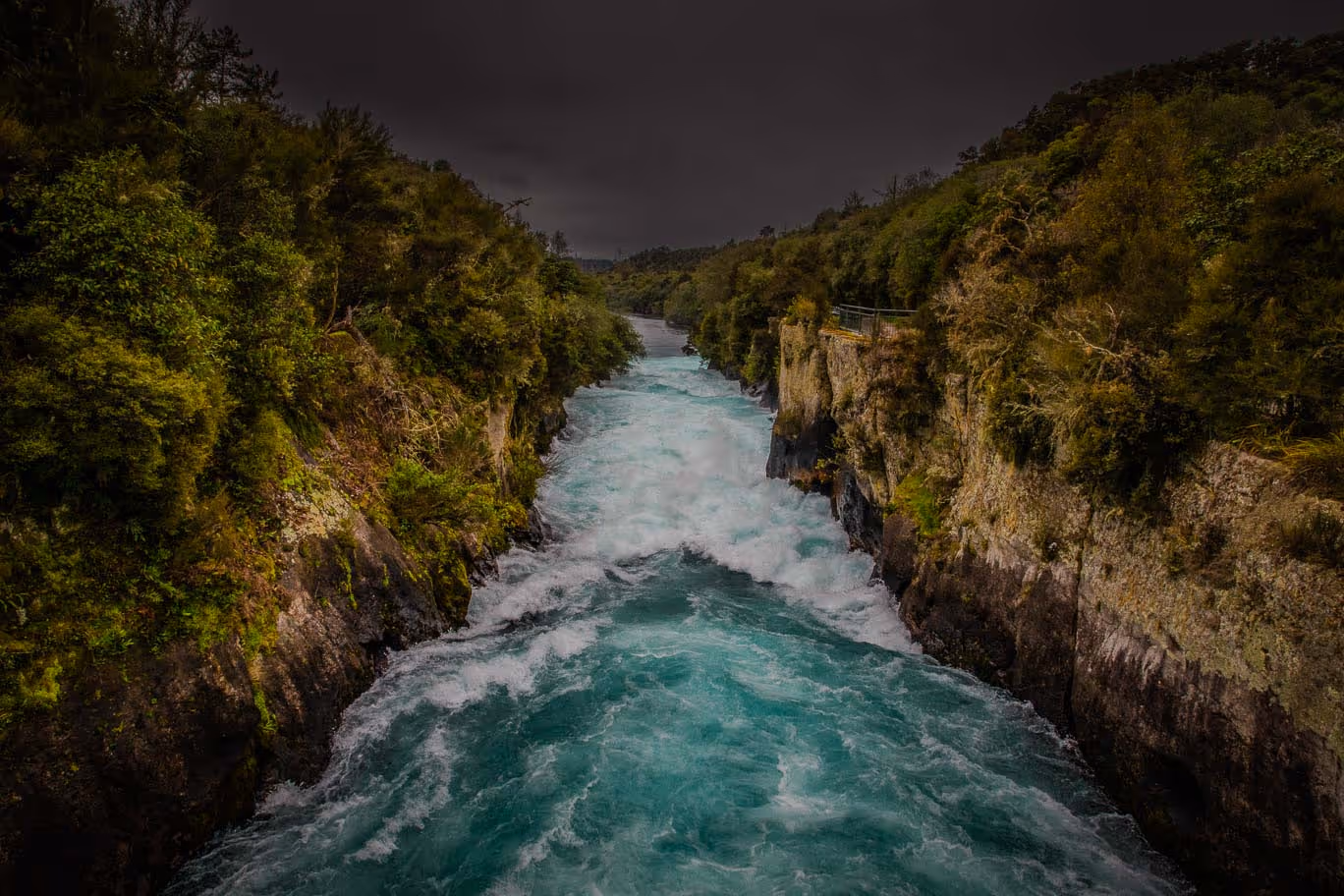 Huka Falls and Waikato River roaring