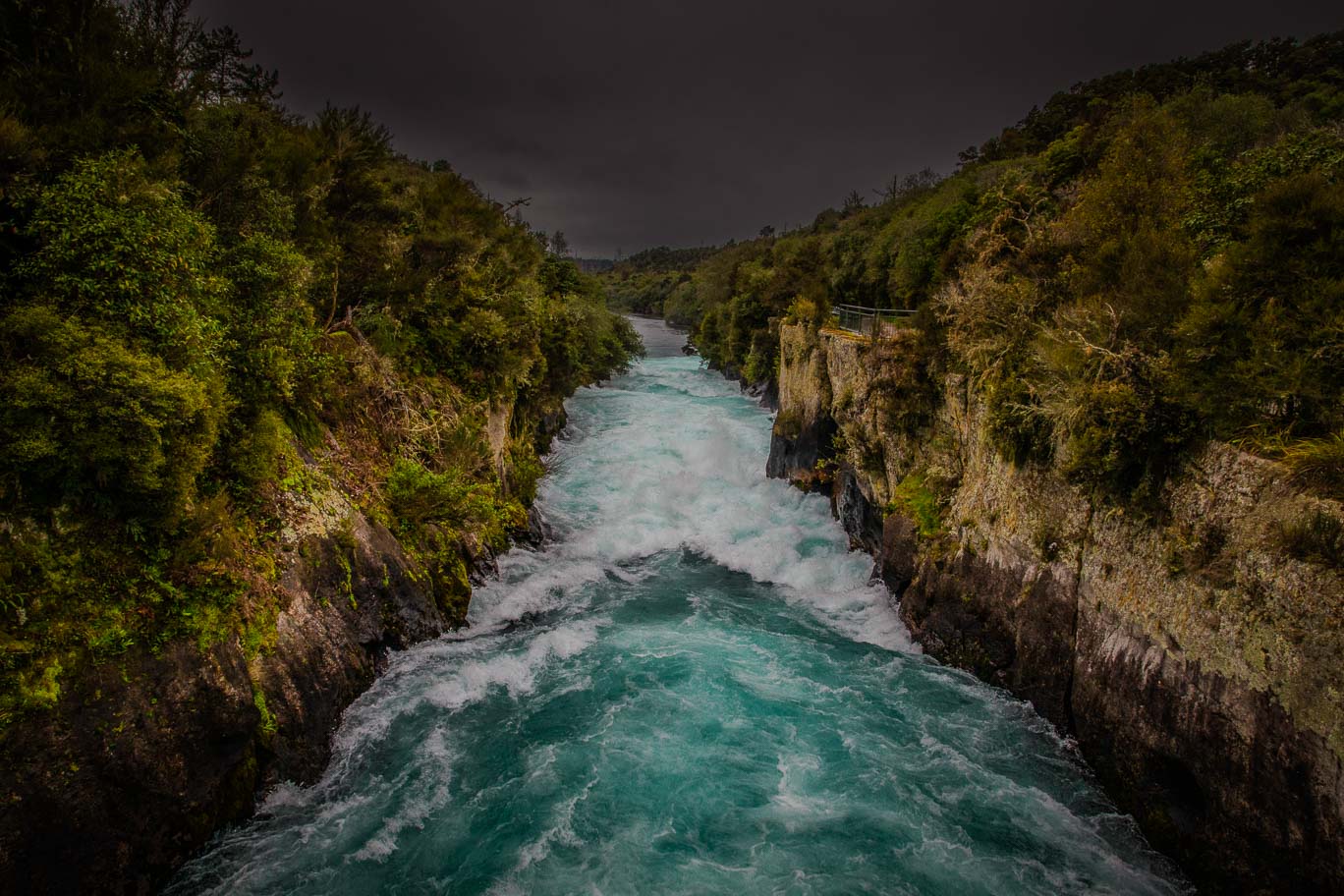 Huka Falls and Waikato River roaring