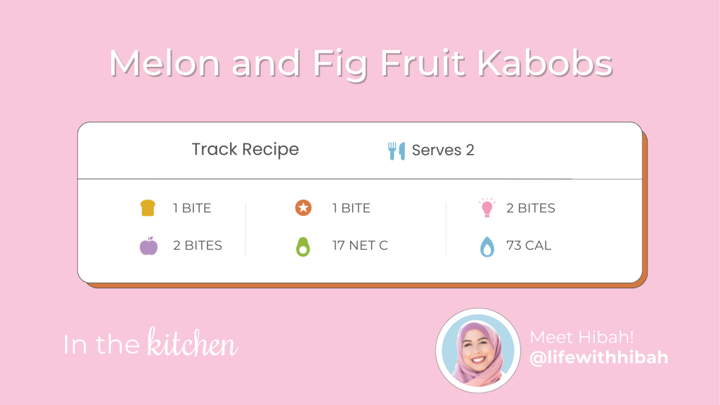 Melon and Fig Fruit Kabobs by Chef Hibah