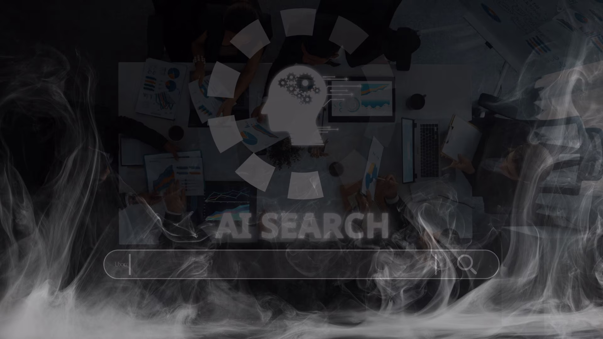 Illustration of AI search and decision workflows, highlighting how SEO, AEO, and GEO inputs are processed together within AI-driven search and recommendation systems.