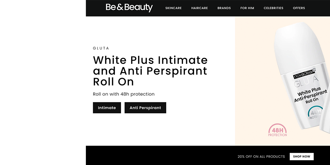 Be&Beauty website design