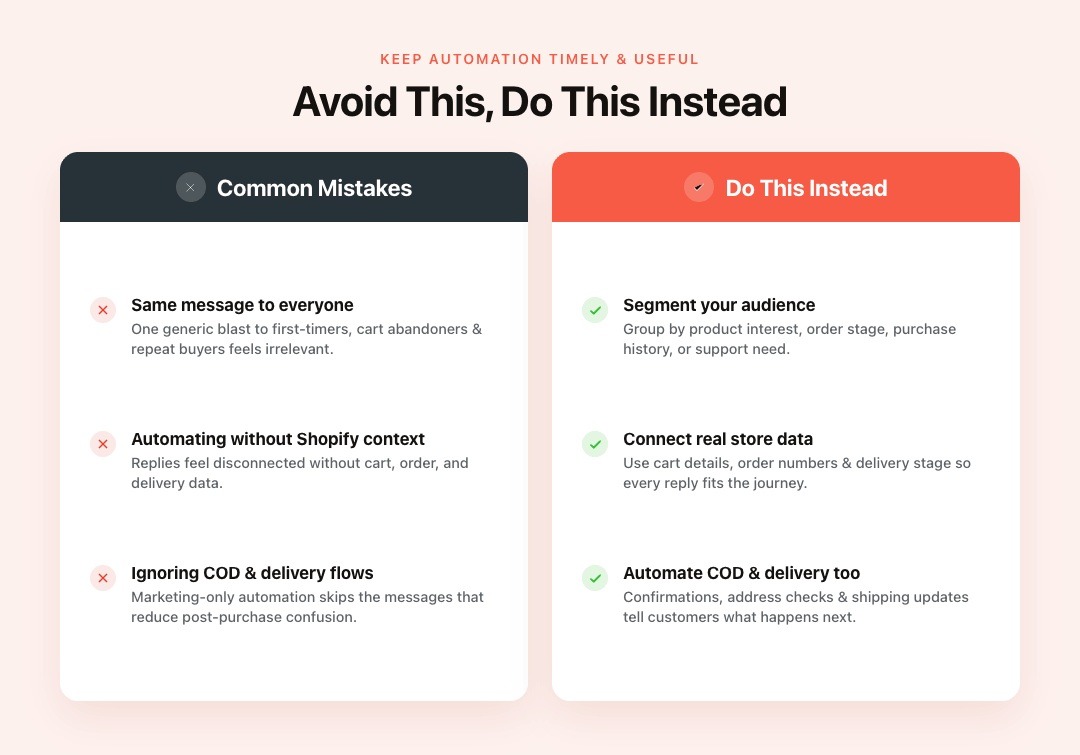 Mistakes to Avoid With WhatsApp Message Automation