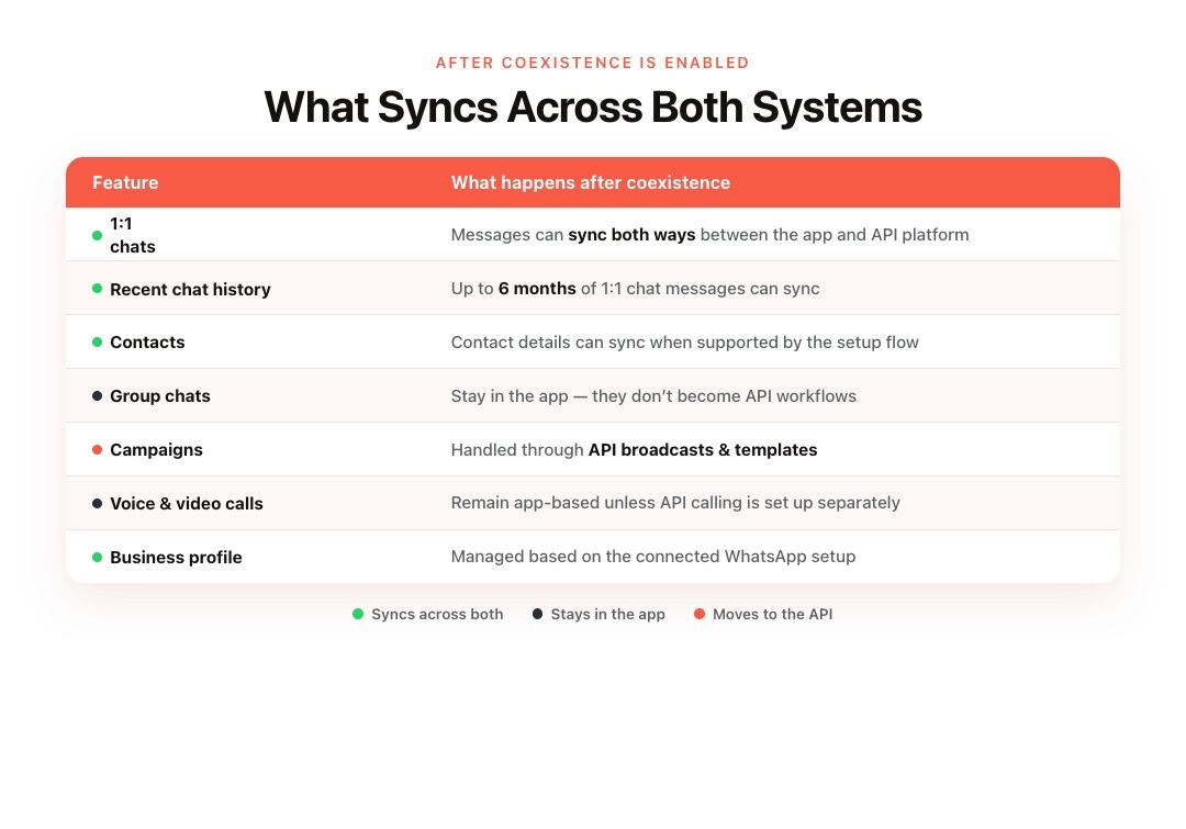 What Syncs Across Both Systems