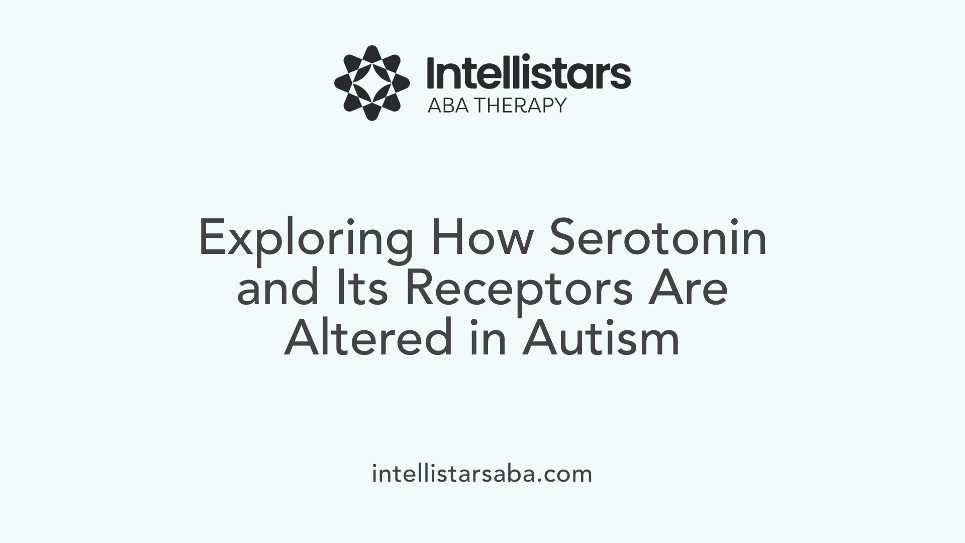 Exploring How Serotonin and Its Receptors Are Altered in Autism