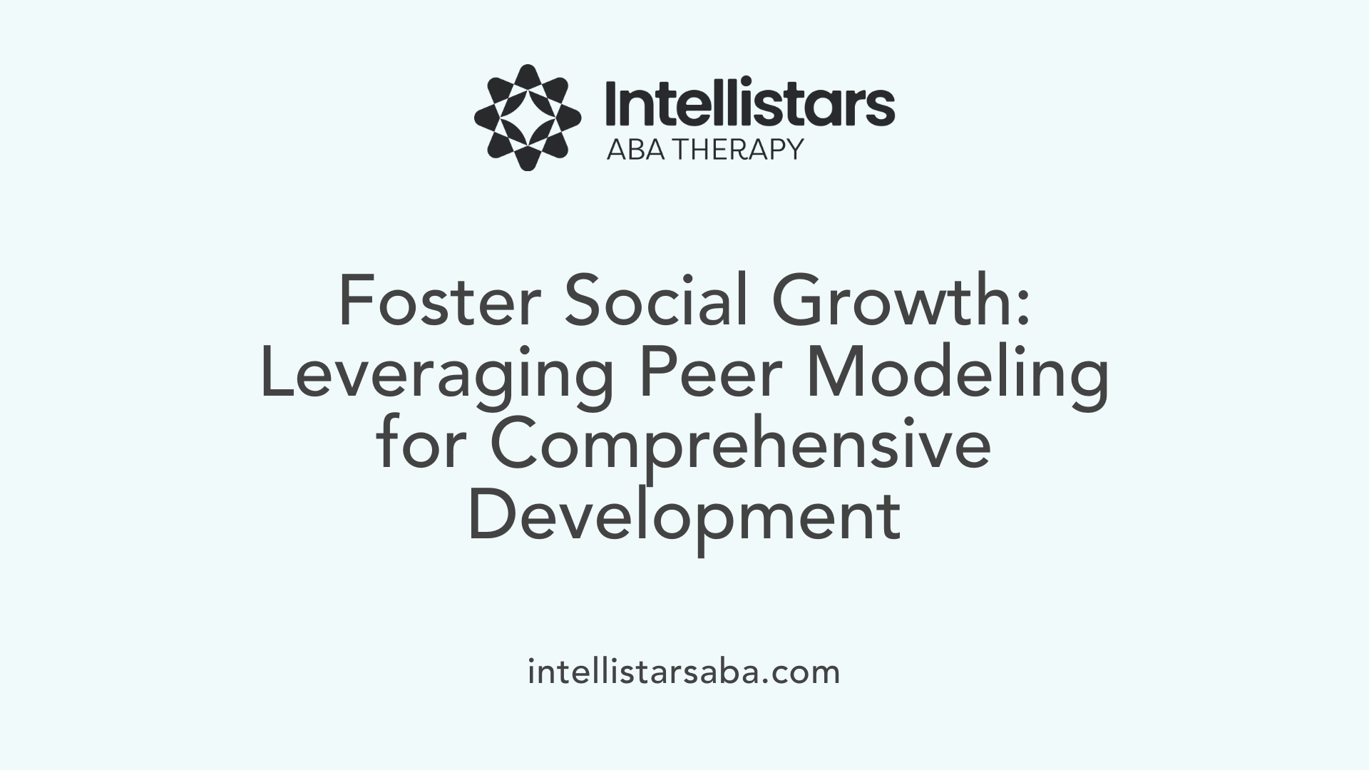 Foster Social Growth: Leveraging Peer Modeling for Comprehensive Development