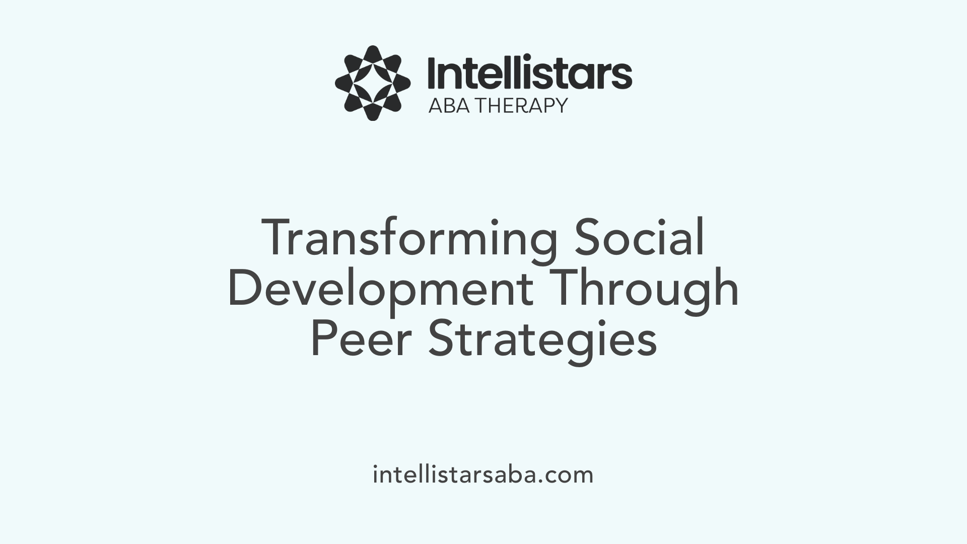 Transforming Social Development Through Peer Strategies