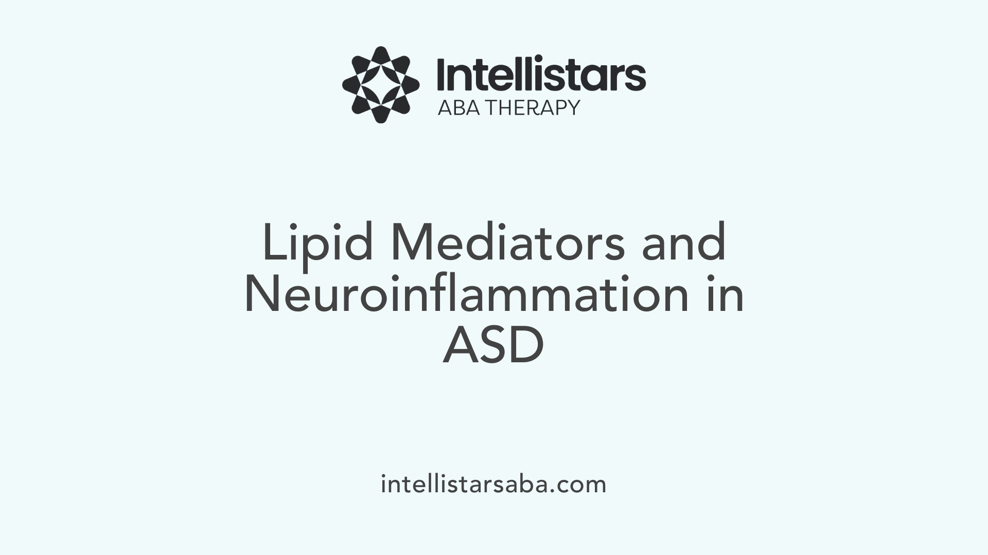 Lipid Mediators and Neuroinflammation in ASD