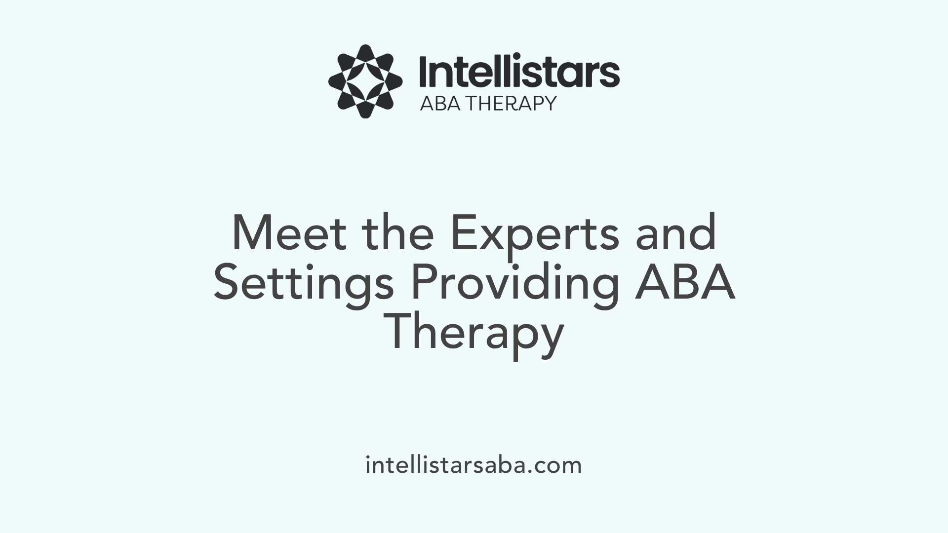 Meet the Experts and Settings Providing ABA Therapy