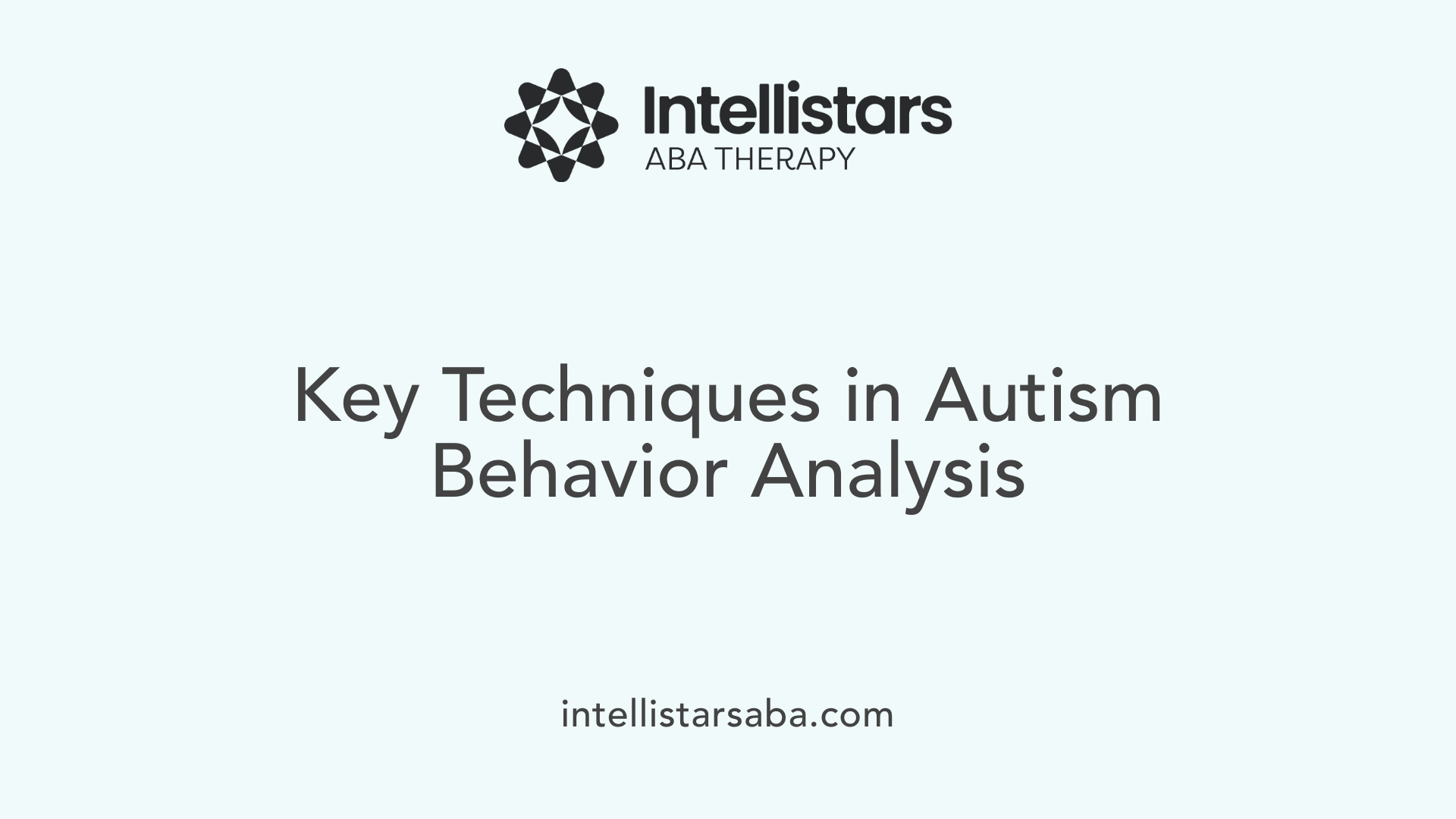 Key Techniques in Autism Behavior Analysis