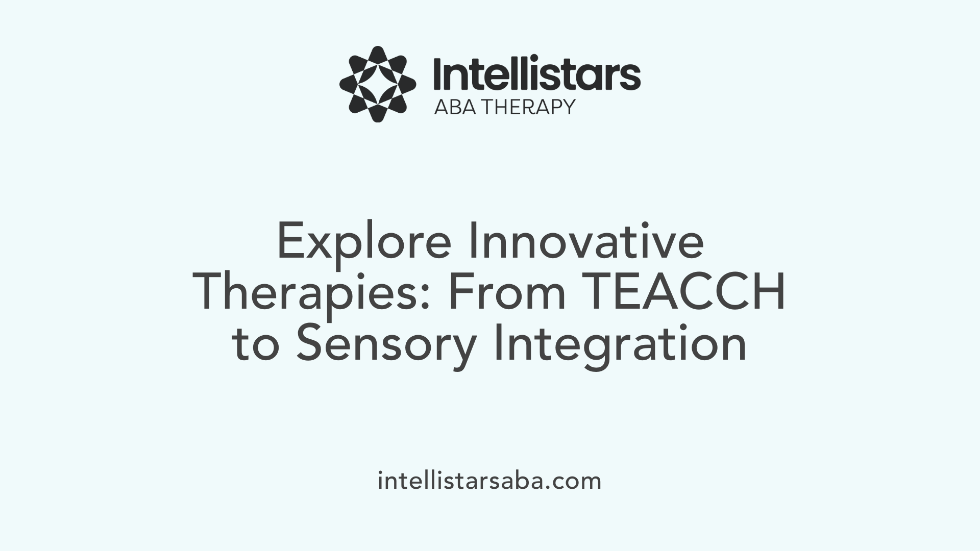 Explore Innovative Therapies: From TEACCH to Sensory Integration