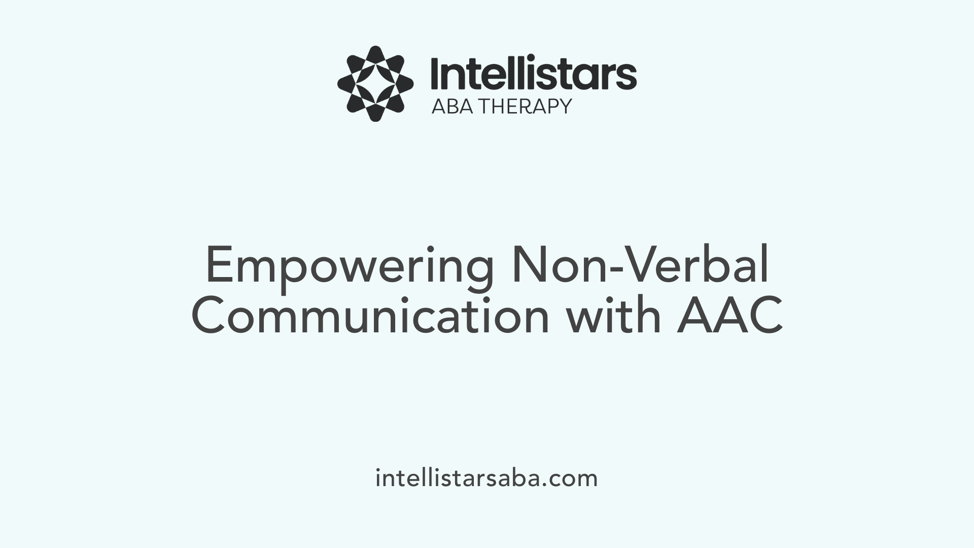 Empowering Non-Verbal Communication with AAC