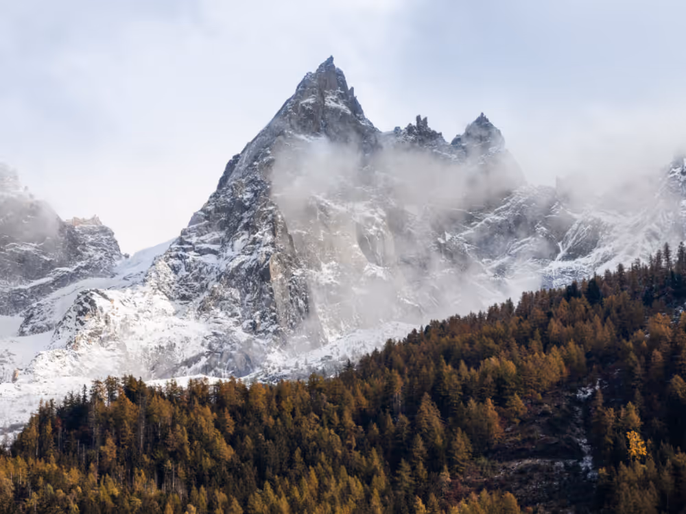 Snowy French Alps