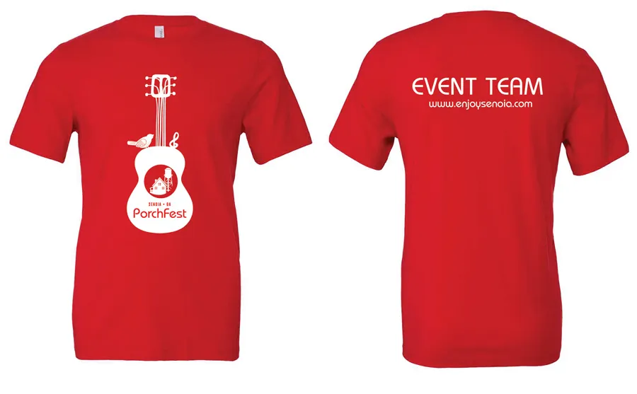 Senoia PorchFest 2023 Volunteer Shirts