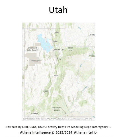 Utah State Wildfire Risk - Athena's statewide assessment and wildfires in UT from 2019 to 2023
