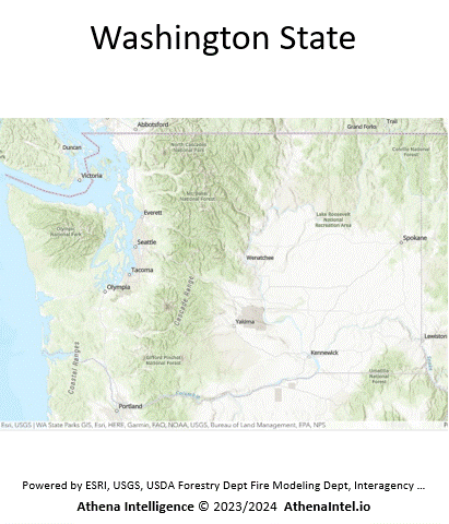 Washington State Wildfire Risk - Athena's statewide assessment and wildfires in WA from 2019 to 2023

