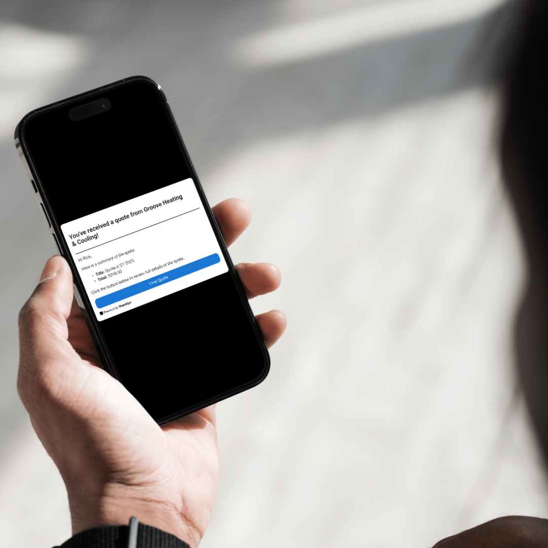 an image of a mobile phone with an estimate notification
