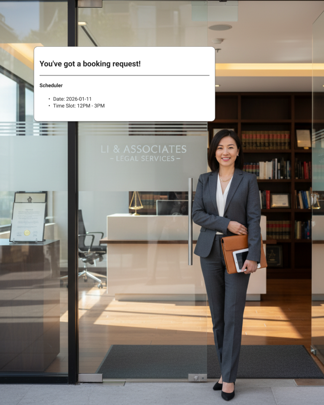 an image of a professional service business owner
