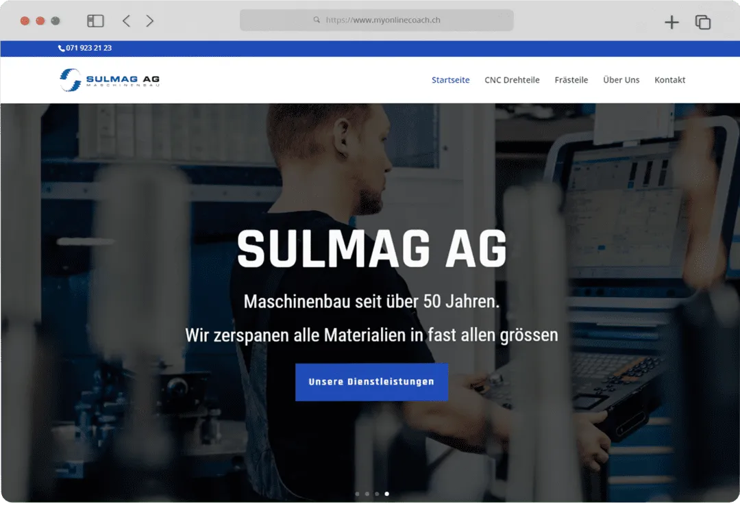 Wordpress Webseiten Agentur Maschinenbau Referenz