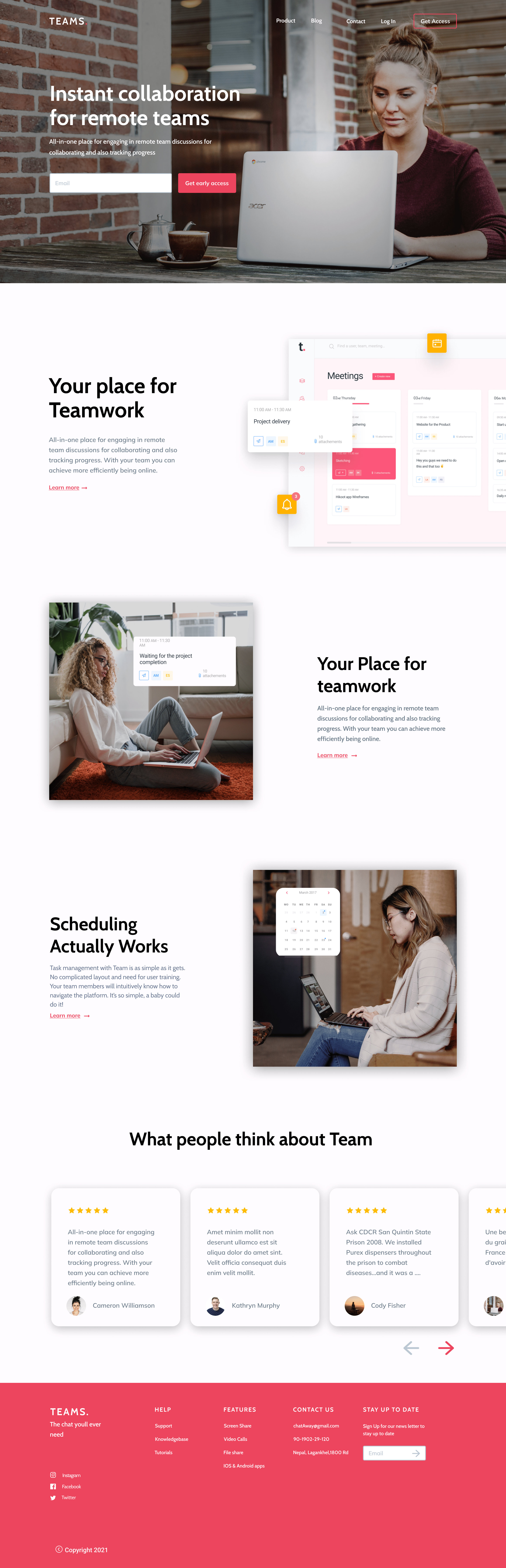 A screenshot of web page