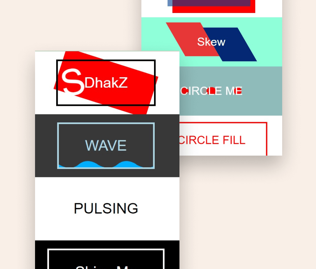 A mockup of a project
