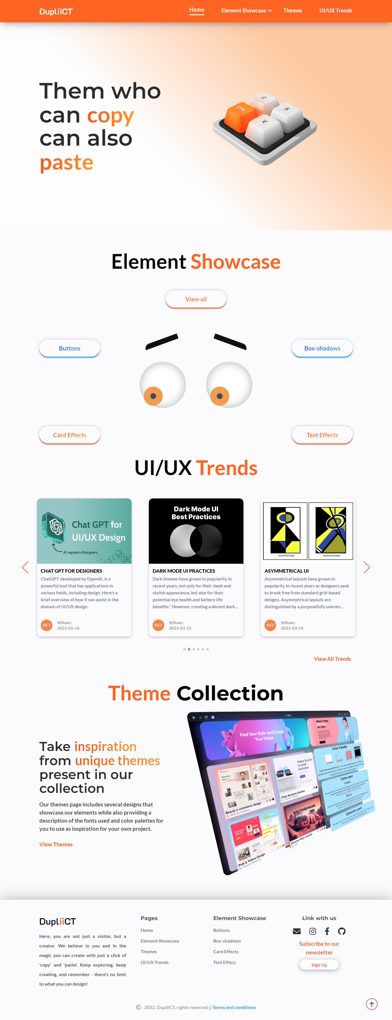 A screenshot of web page