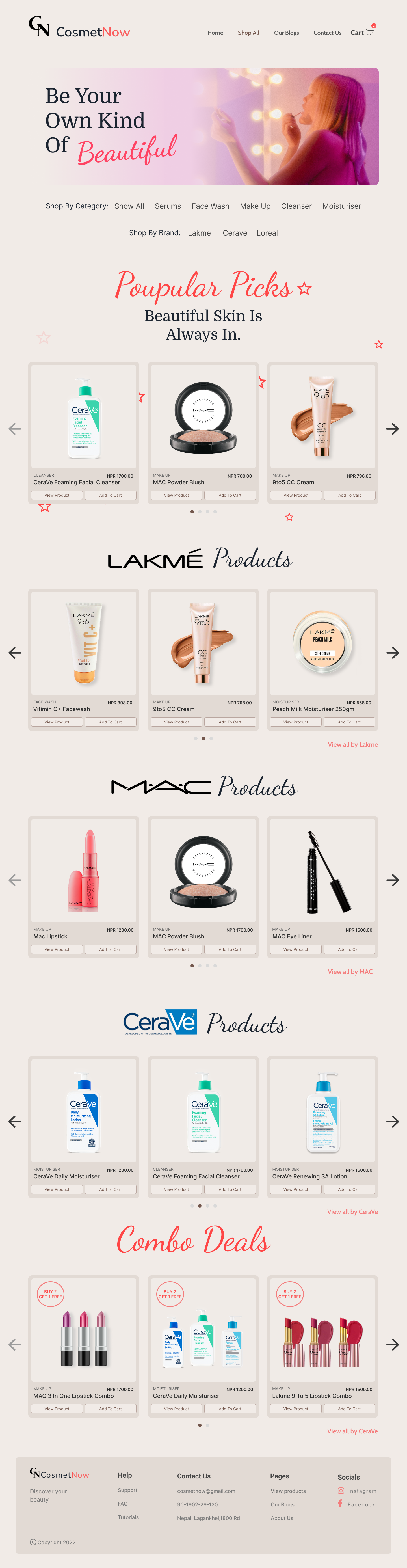 A screenshot of web page