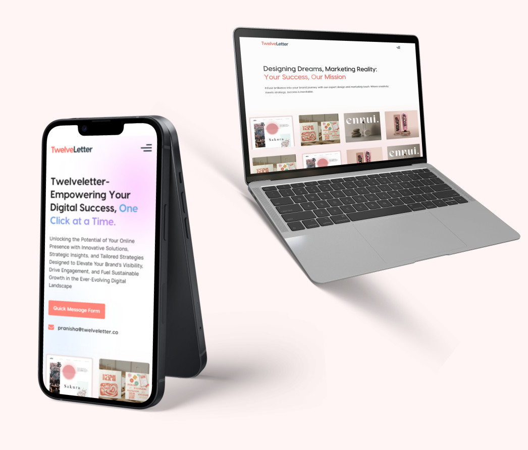 A mockup of a project