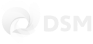 logo da empresa DSM na cor branca.