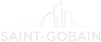 logo da empresa saint-gobain na cor branca.