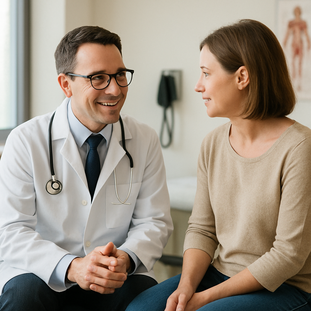 Doctor with a patient