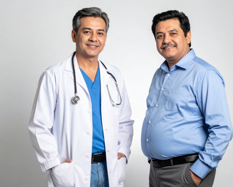 Patient discussing loose skin concerns after significant weight loss following bariatric surgery