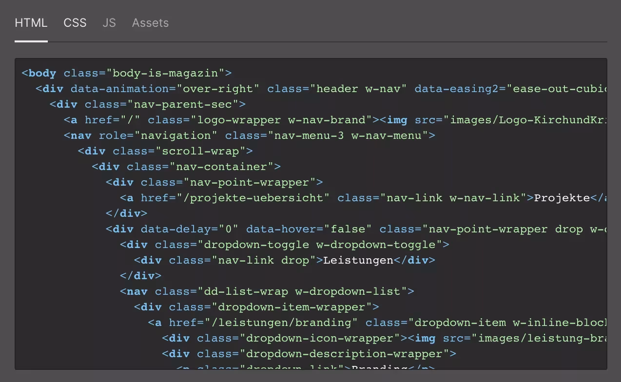 Semantic HTML Structure