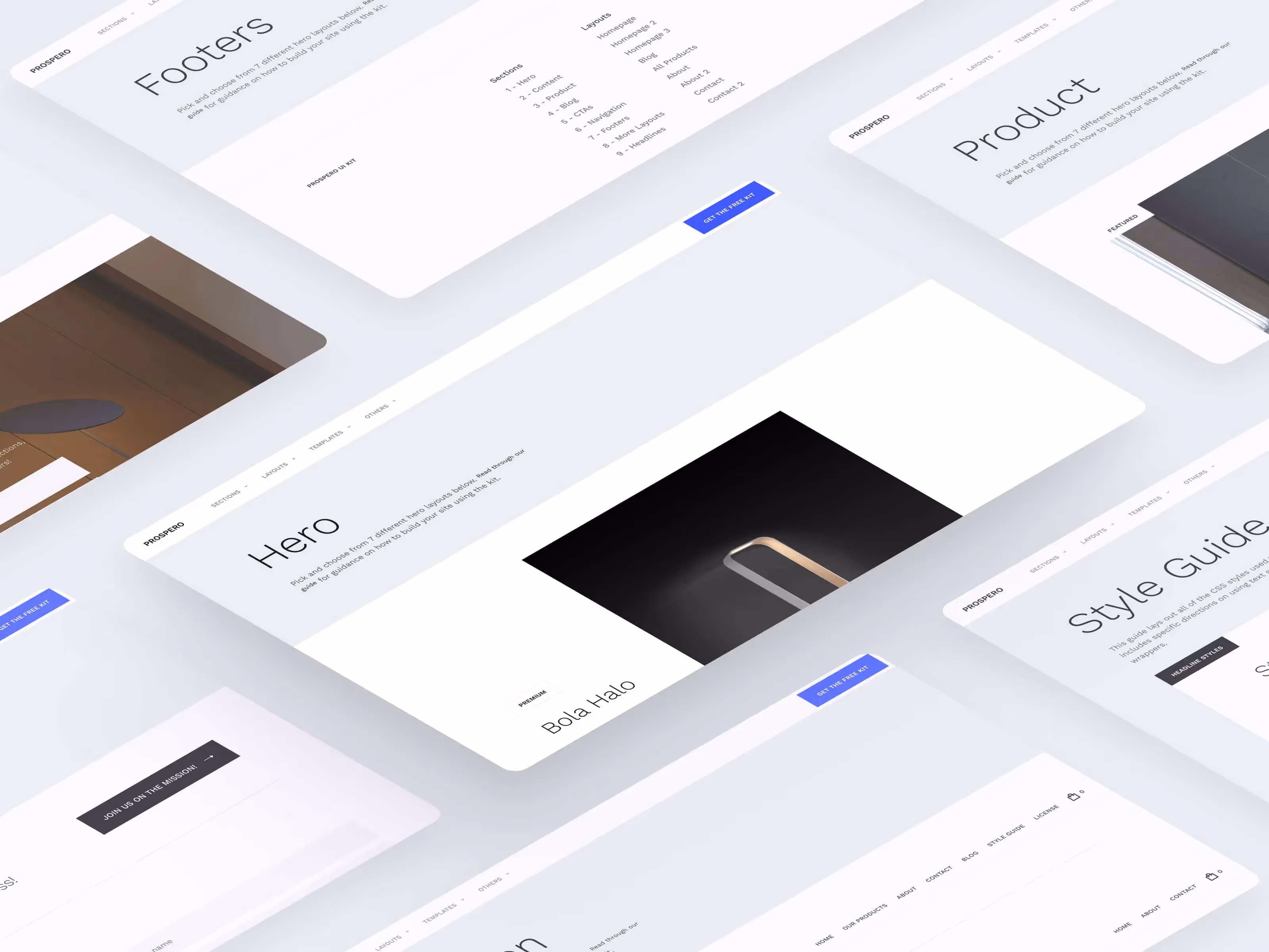 the webflow ui kit for a website