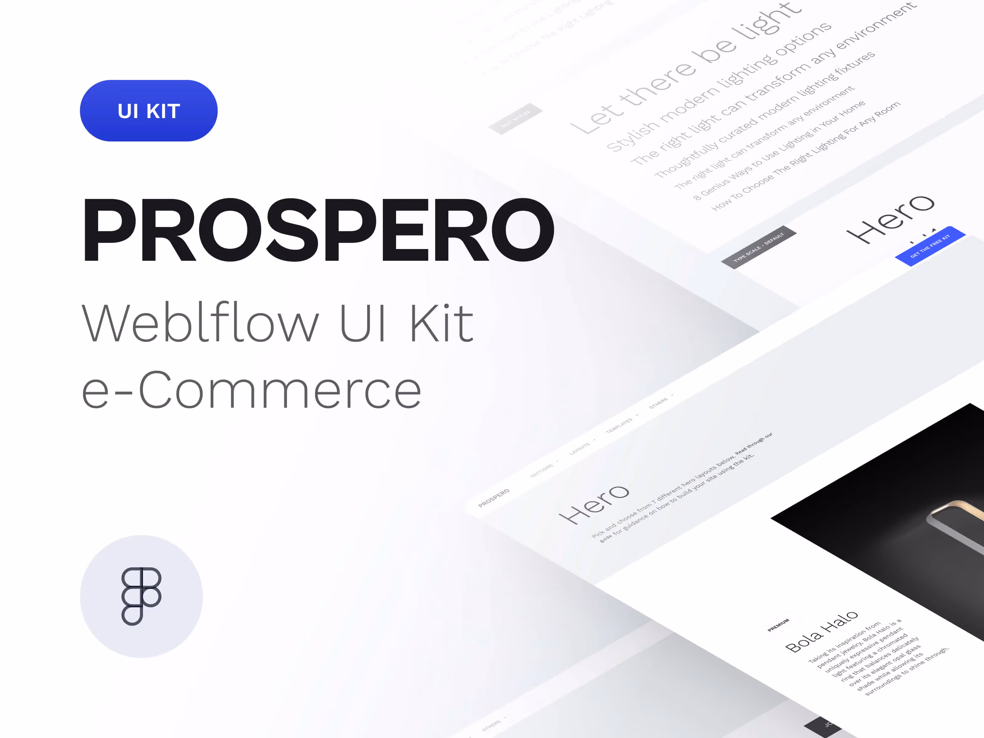 the webflow ui kit for a website