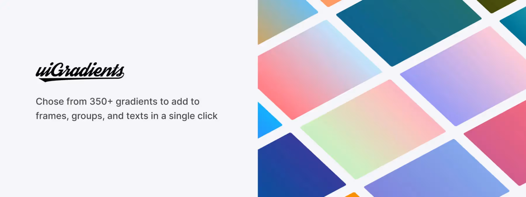 uiGradients : Un arc‑en‑ciel de dégradés prêt à l’emploi dans Figma