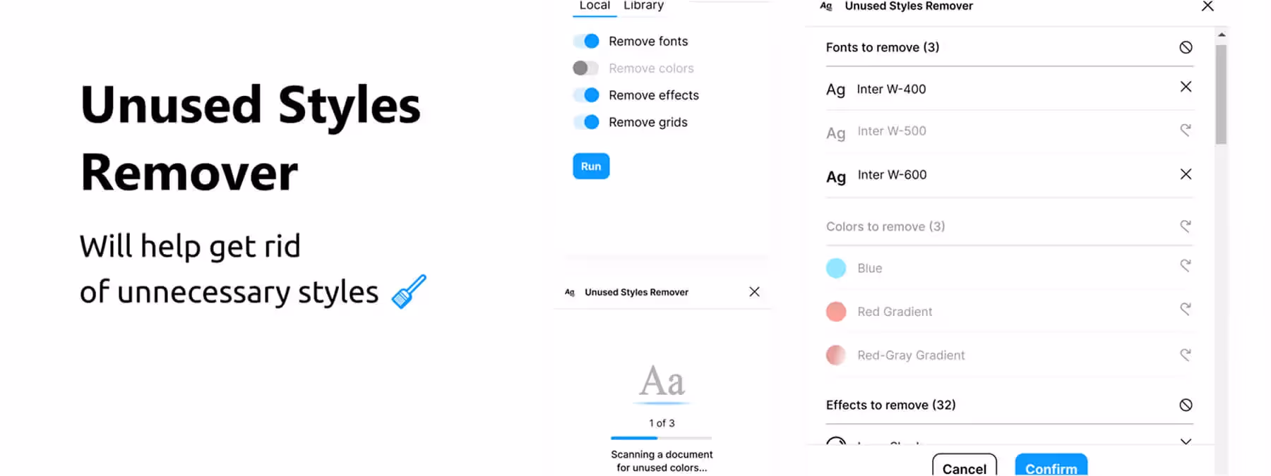 Unused Styles Remover : Faites le ménage dans vos fichiers Figma