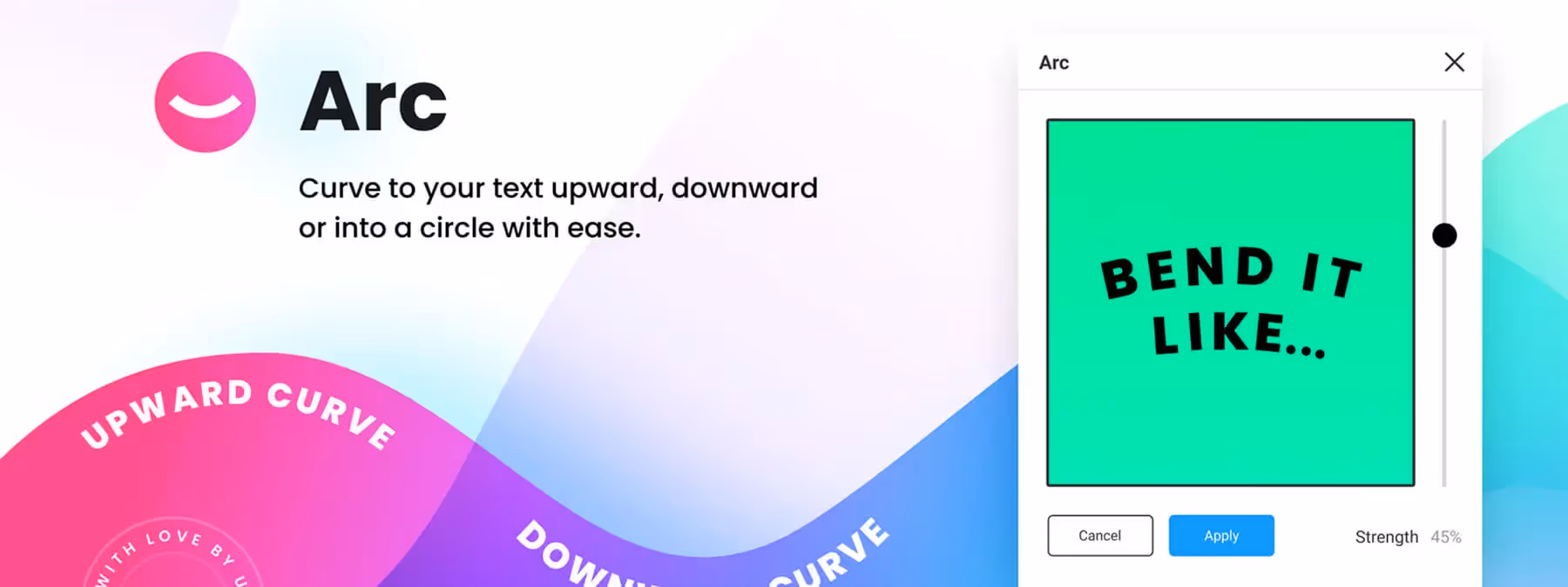 ARC – Bend your type ! : Courbez vos textes en un glissement de curseur dans Figma